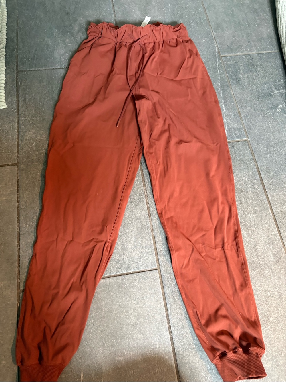 lululemon athletica Rust/Brick Drawstring Waist Joggers